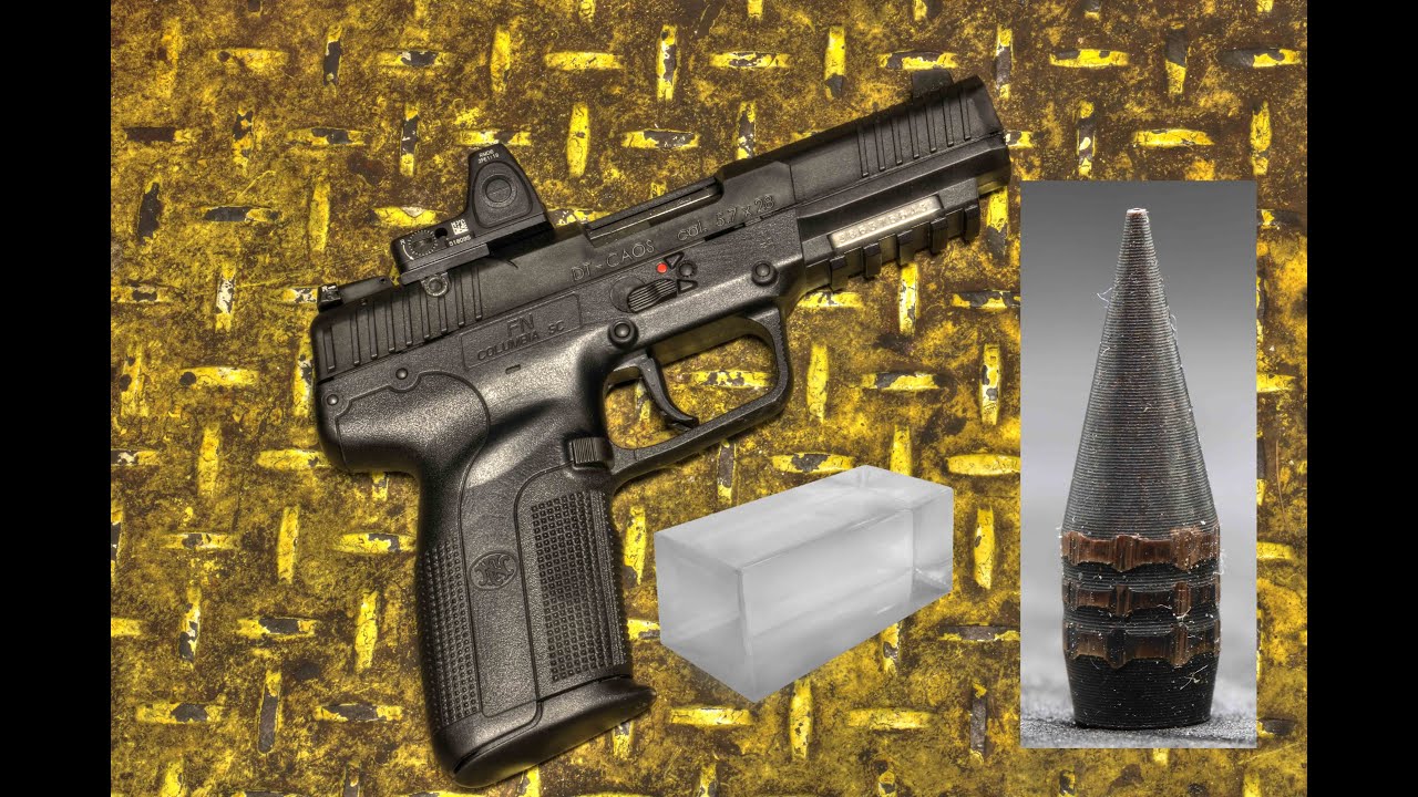 5.7x28mm, 36gr Copper Solid, DevastaTOR 2.0, Elite Ammunition Velocity, Gel, Armor