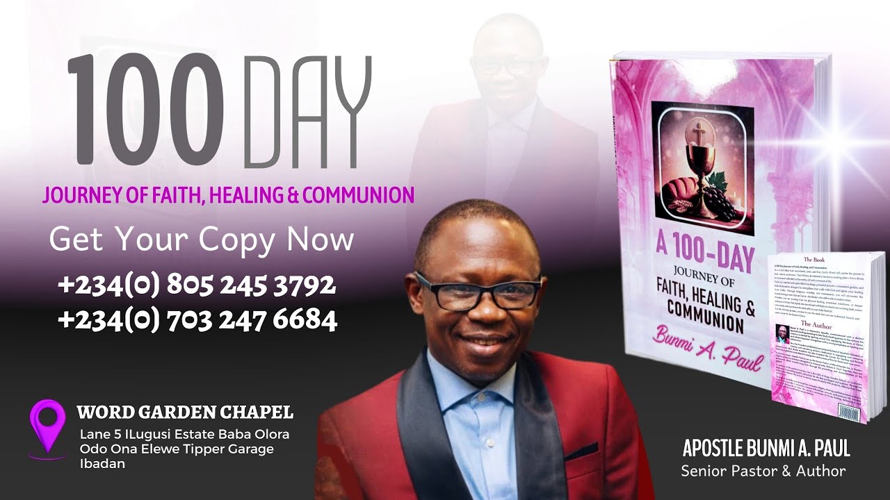 DAY 20 - DIVINE HEALT PROLONGS LIFE |  100-DAY JOURNEY FAITH  | APOSTLE BUNMI A. PAUL