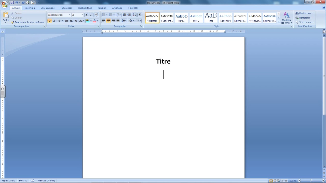 Tuto WORD 01 - Changer la police et l'alignement du texte