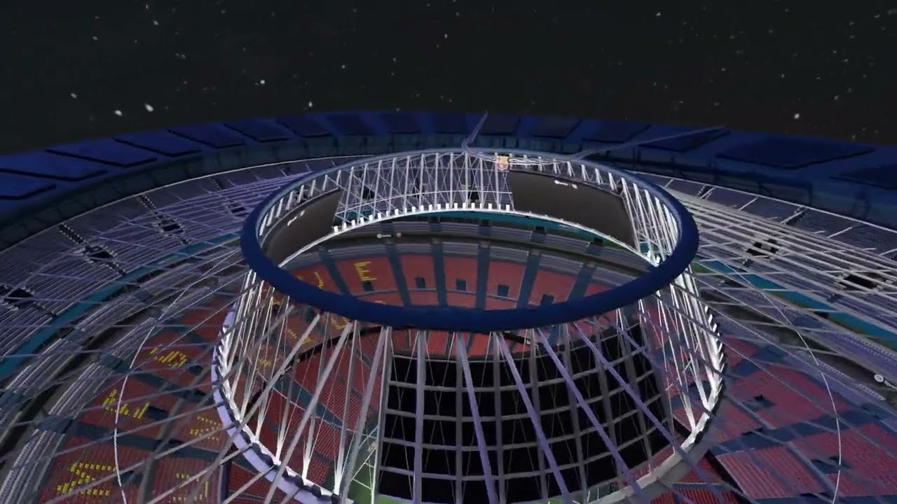 NUEVO CAMP NOU en 3D | Día, Atardecer y Noche | Inspirado en el FC Barcelona