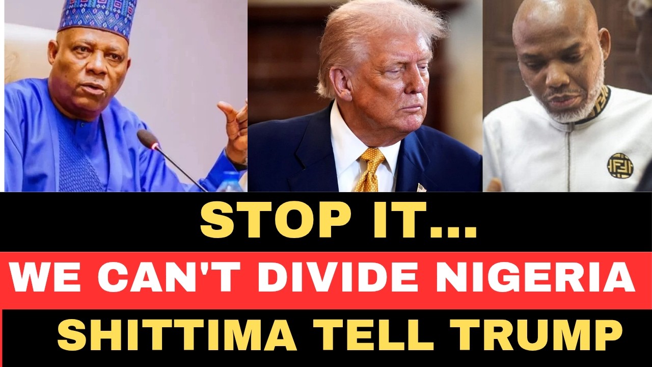 We can not d!Vide Nigeria now :: Shittima  tell U.S (SHOCKING)