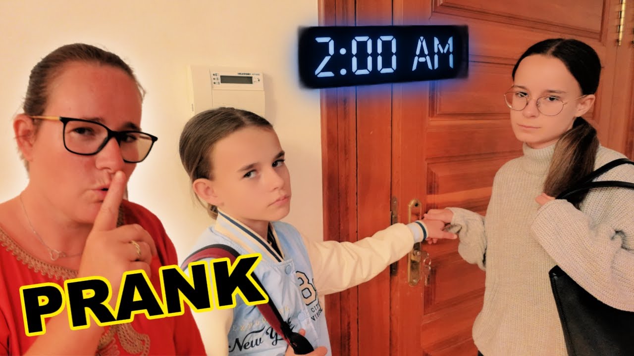 PRANK: ON REVEILLE LES FILLES A 2H DU MATIN 😂 ( ELLE PENSENT QUE C'EST L'HEURE D'ALLER À L'ÉCOLE 😬 )