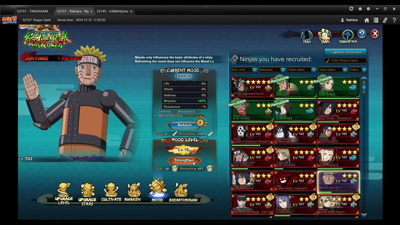 110,000 Fuku Deals With F2P Player1 December 2024 - Naruto Online HK