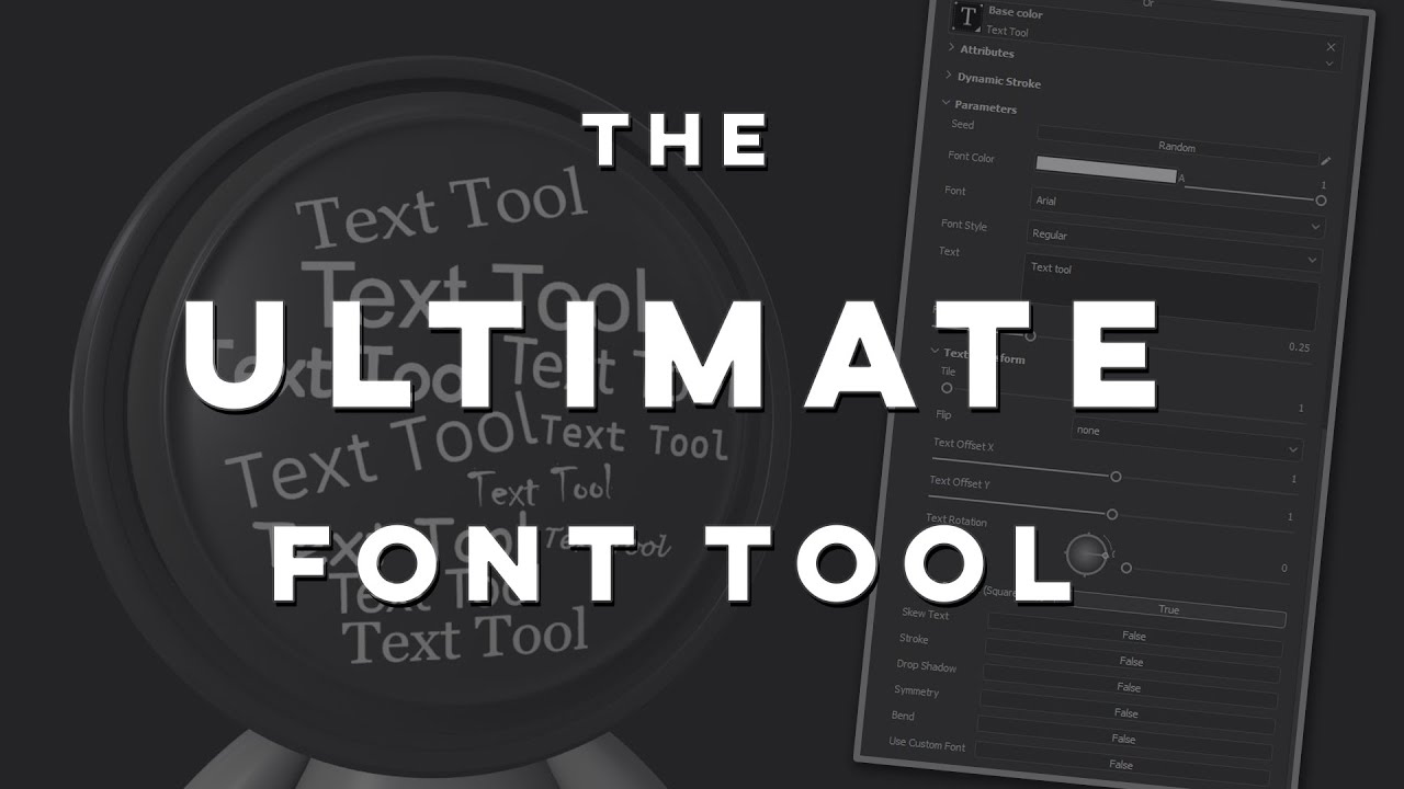 Text Tool - Feature Showcase - Substance Painter