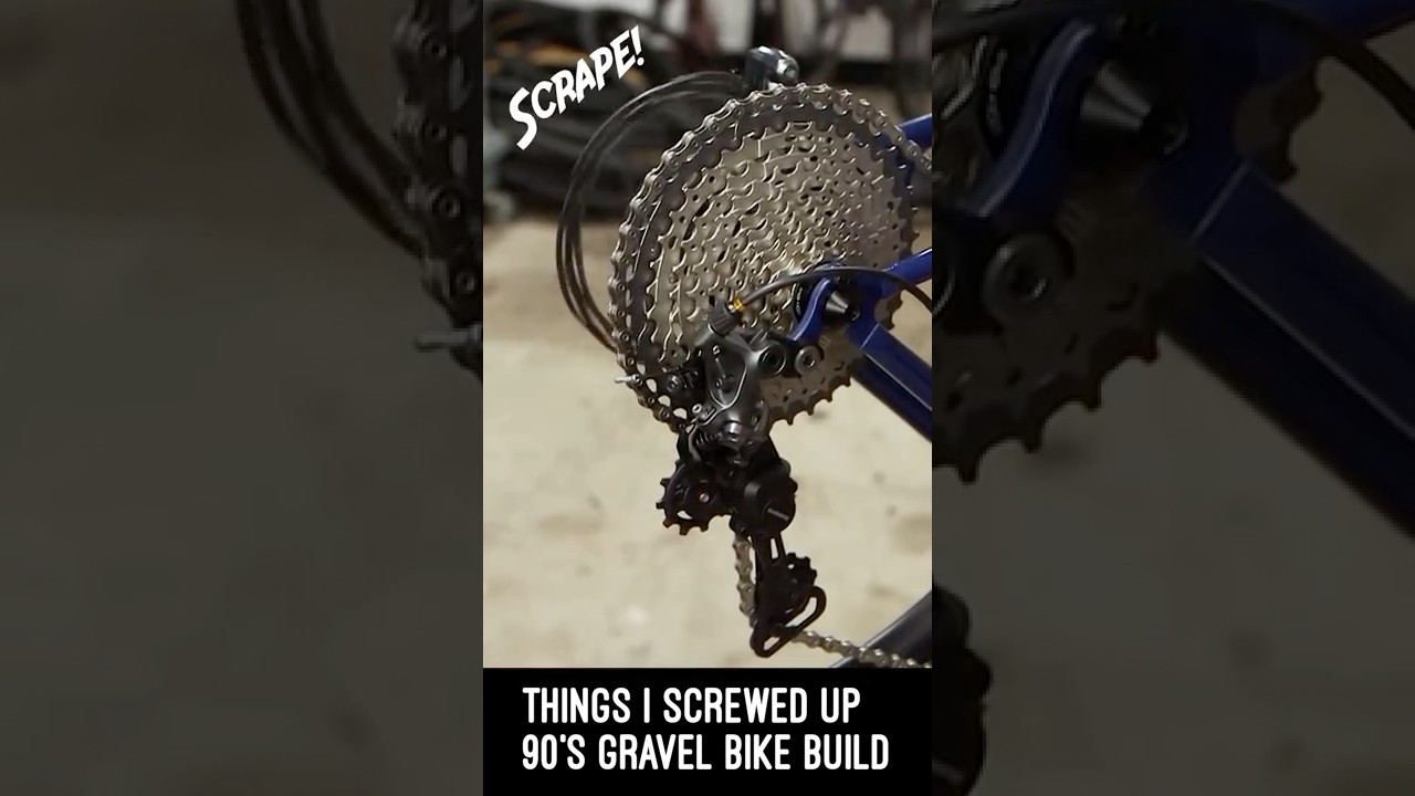 I messed up my 90's gravel bike build, but it's still awesome. #gravelbike