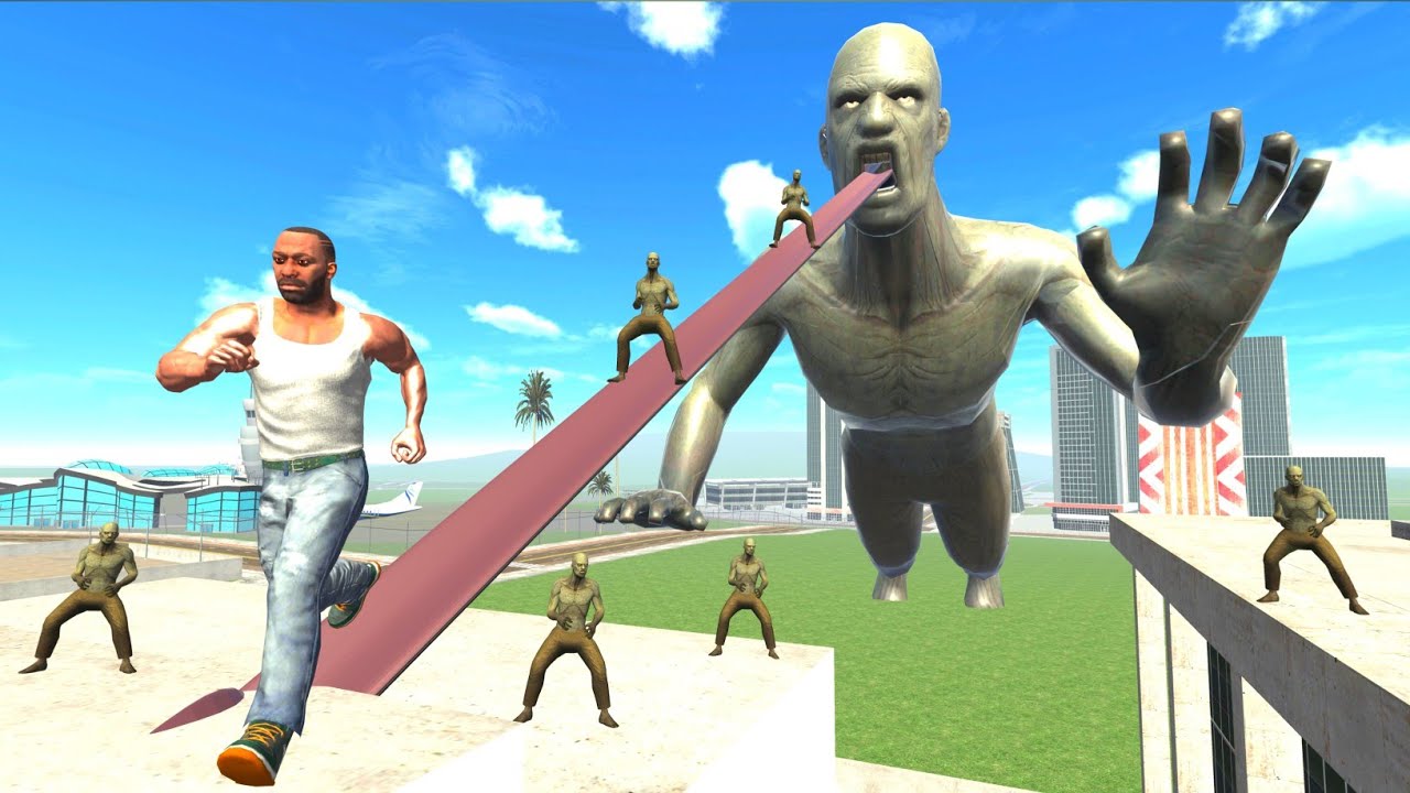 Franklin Enter Giant Zombie Mouth In Indian Bikes driving 3d
