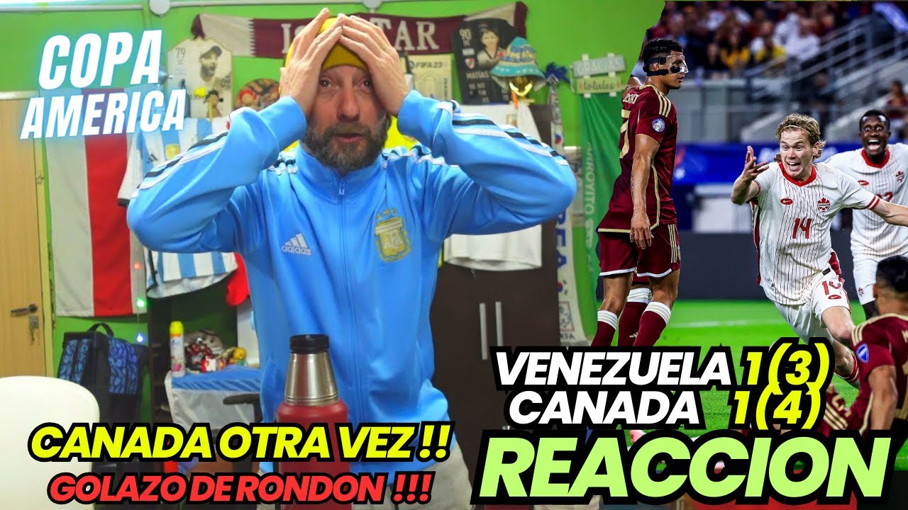 VENEZUELA 1 ( 3 ) vs CANADA 1 ( 4 ) - Reacción de Hincha de Argentina -  COPA AMERICA 2024
