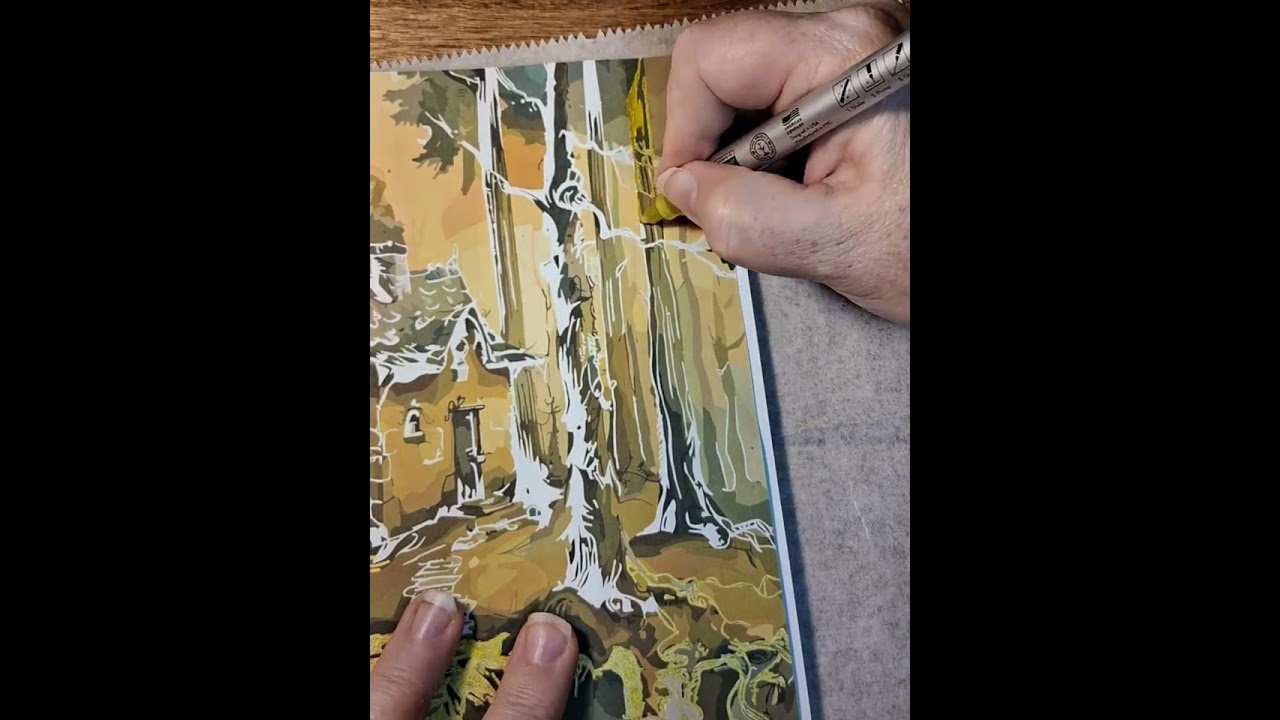 Ink Tracing with Gold
