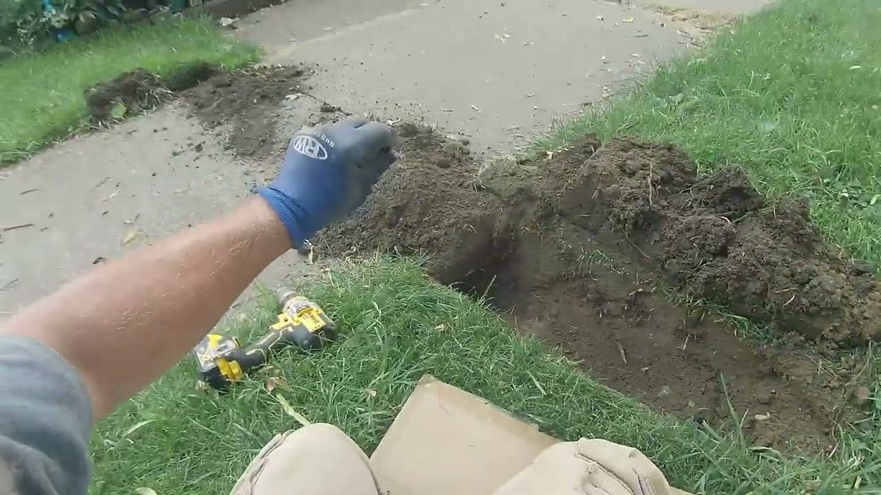 Fusion Splice install with 3 sidewalk bores