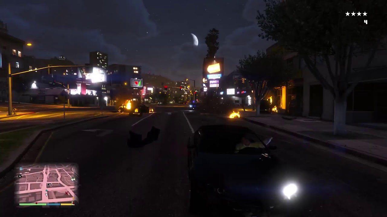 GTA 5Michael police destruction