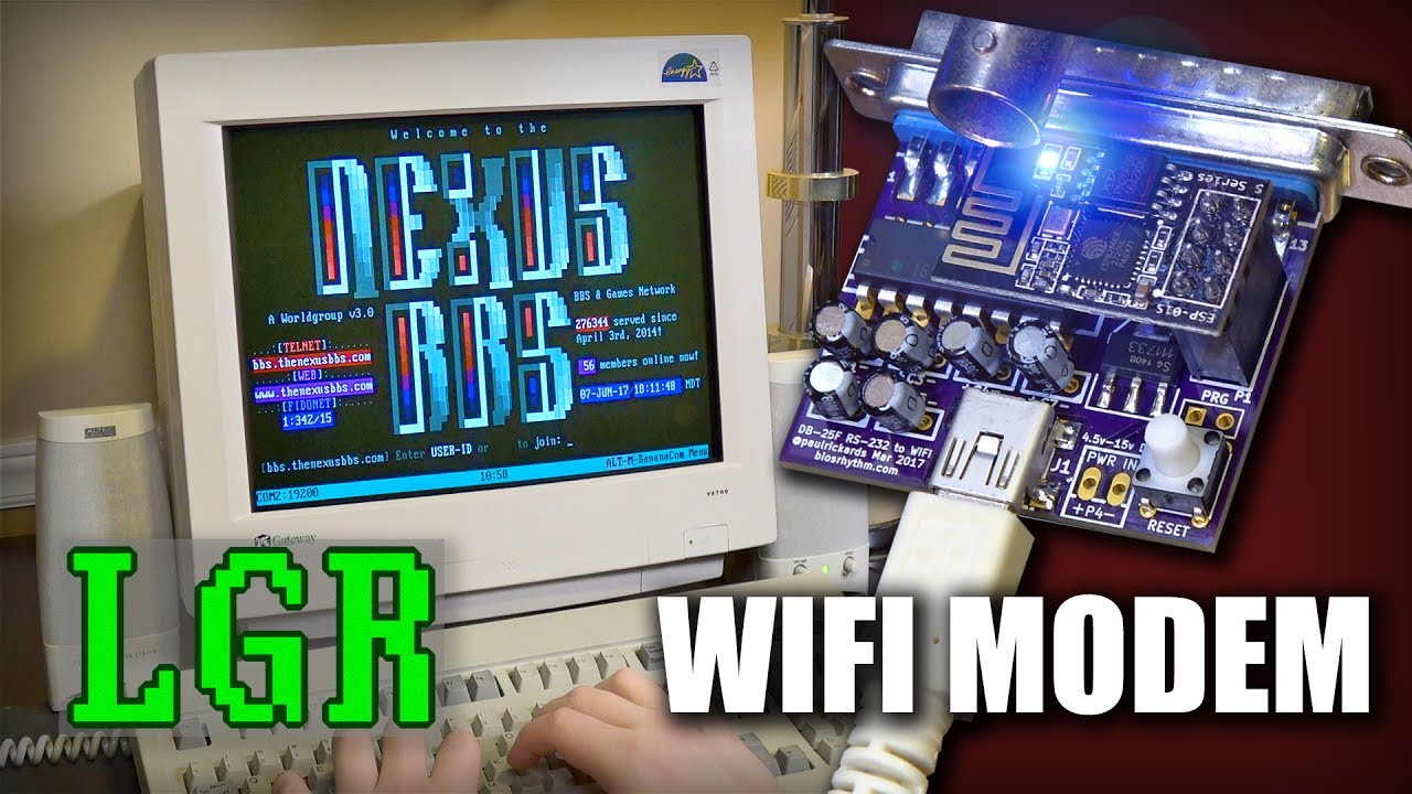 WiFi232 Беспроводной Модем :  BBS Веселье на Ретро ПК [обзор]