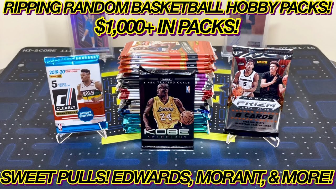 *SWEET PULLS! $1000+ PACKS! EDWARDS, MORANT, & MORE!* RANDOM NBA BASKETBALL HOBBY PACK OPENING EP 13