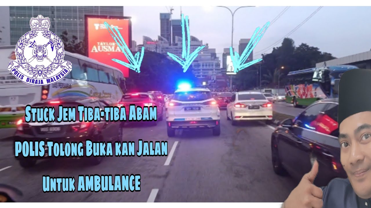 Respon Rakyat Malaysia Apbila Mndengar Sirens Ambulance Dlam Kecemasan,Polis Trut Membantu Ambulance
