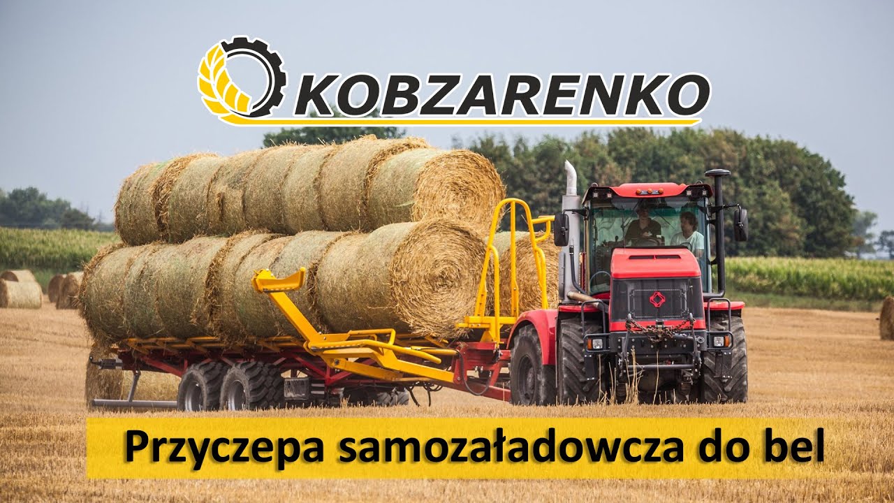 Przyczepa samozaładowcza do bel KOBZARENKO