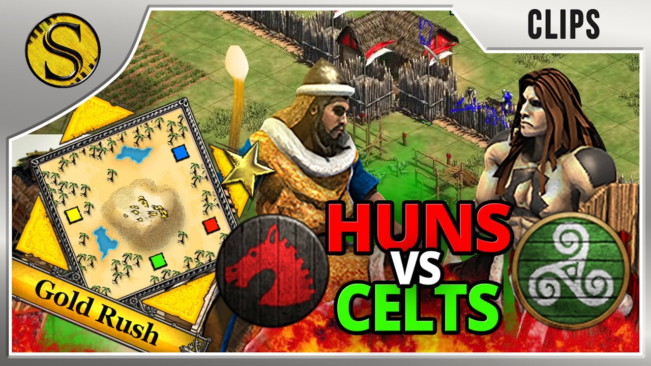 1v1 Gold Rush | Huns vs Celts