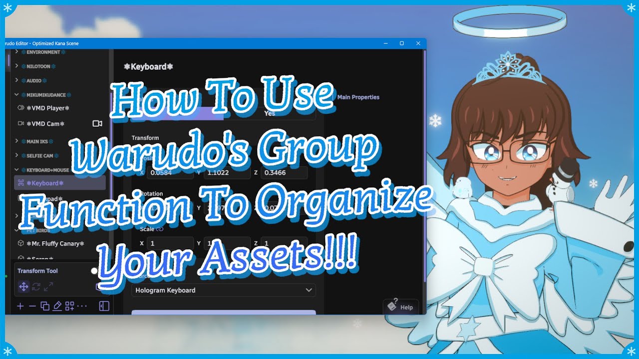 How To Use Warudo's Group Function To Organize Your Assets!!!