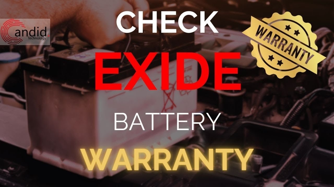 How to check your Exide battery's warranty online?