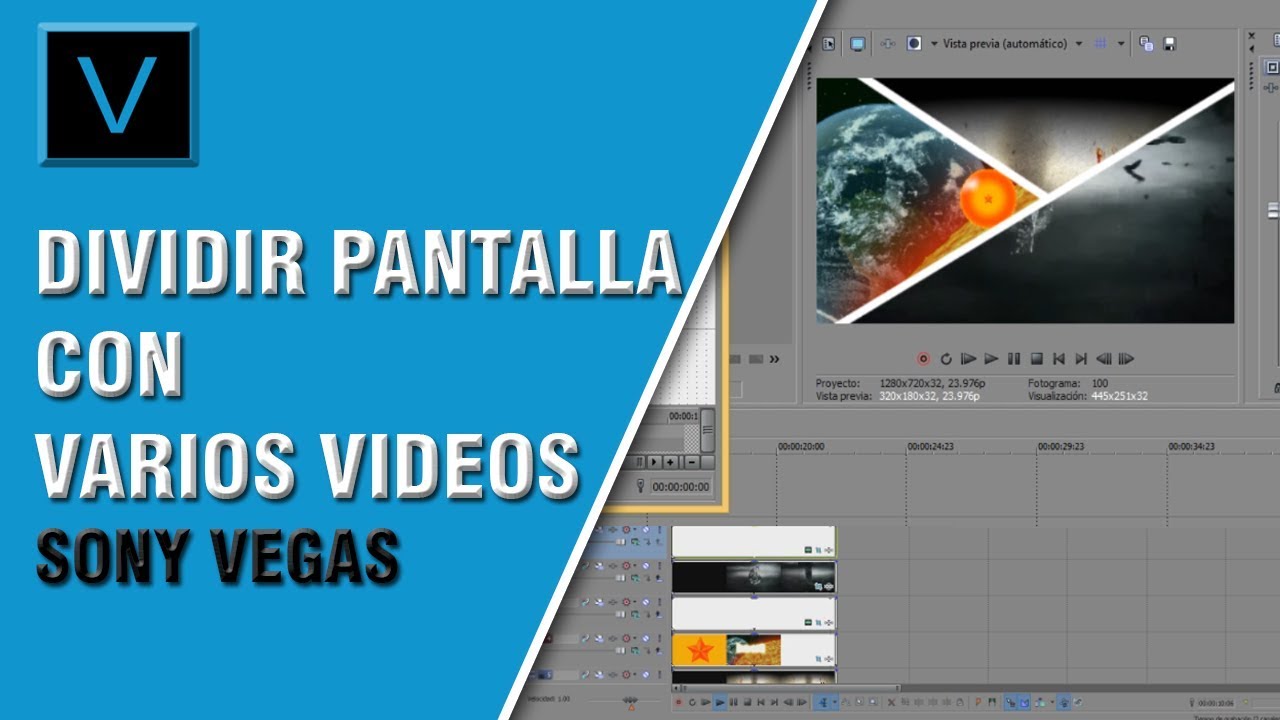 COMO DIVIDIR PANTALLA CON VARIOS VIDEOS CON SONY VEGAS 2019