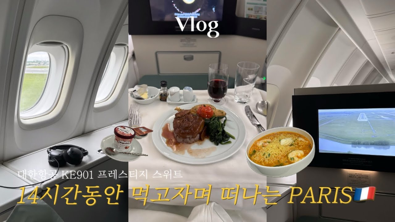 🇫🇷vlog | 대한항공 비즈니스타고 떠나는 신혼여행 | KE901 | 인천-파리✈️