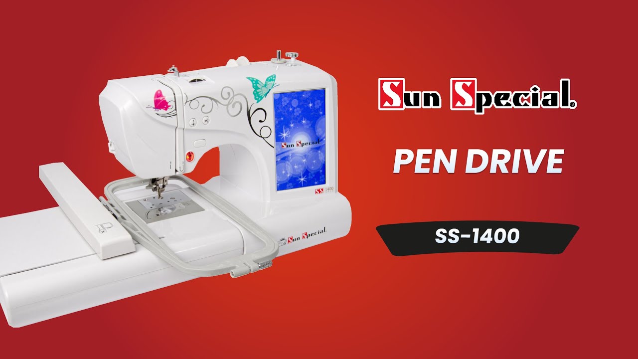 Treinamento da Bordadeira Sun Special SS-1400 - Parte 4-4 Pen Drive