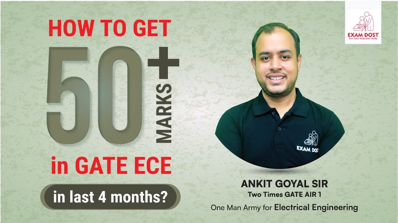 How to get 50+ marks in GATE ECE in last 4 months?? | GATE 2024 | Ankit Goyal | One Man Army