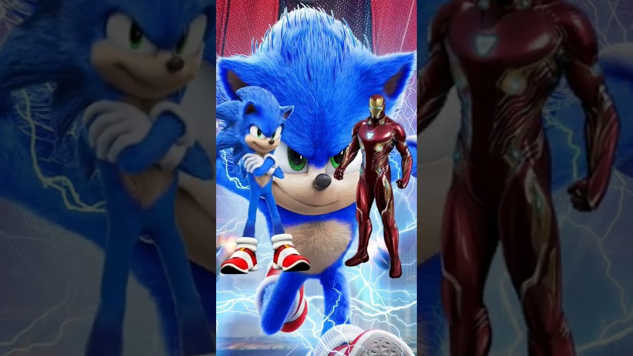 Sonic vs 3 round in Marvel #short #youtubeshorts #marvel