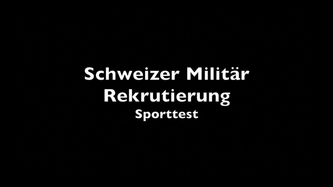Pendellauf 20 Meter Rekrutierung - Sporttest schweizer Militär