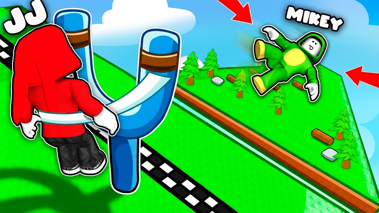 JJ and Mike Breaking 956,435 Bones In FLING YOURSELF in Roblox! Maizen