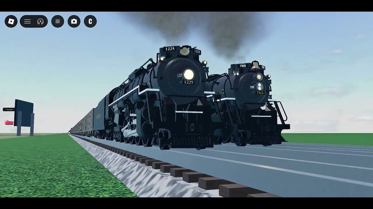 Pere Marquette 1225 and Nickel Plate Road 765 passby W/ @Gojishorts26