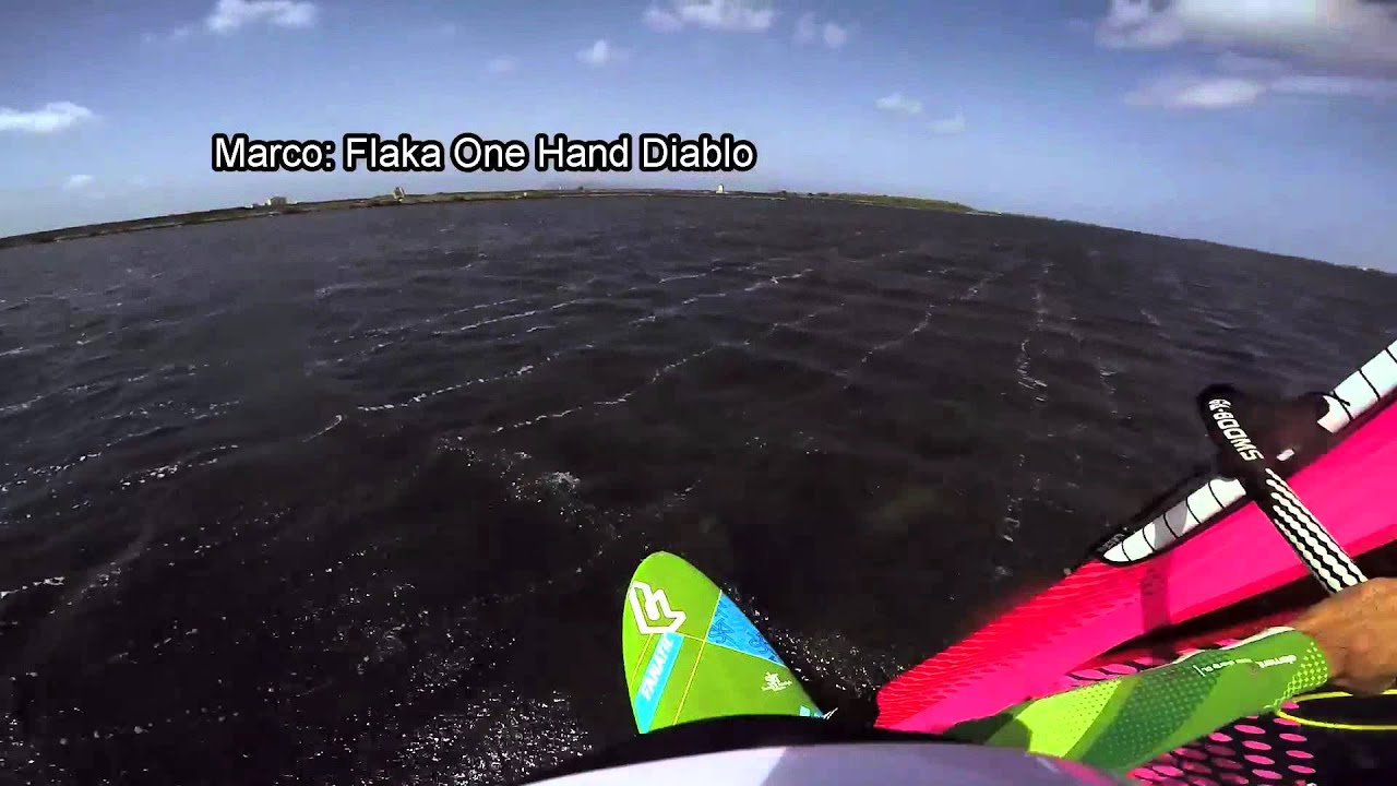 GoPro Hero 4, Windsurf Freestyle, Stagnone(Marsala): Puneta CF, Spock 540, Switch Kono, Flaka Diablo