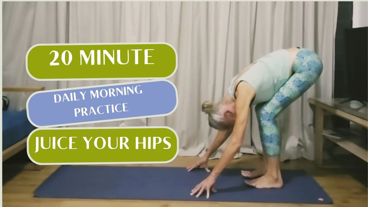 20 min Beginner Friendly Morning Yoga Flow | Juice Your Hips For Women Over 40