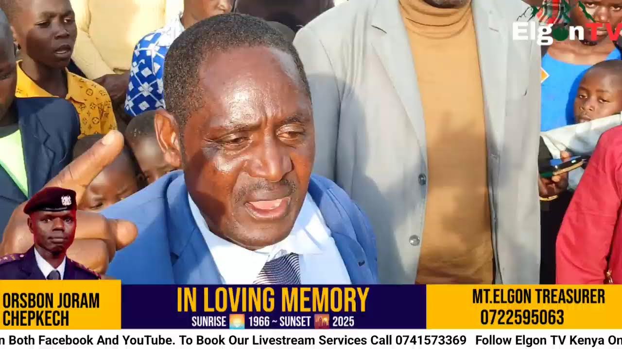 Funeral service of Osborne Joram Chepkech