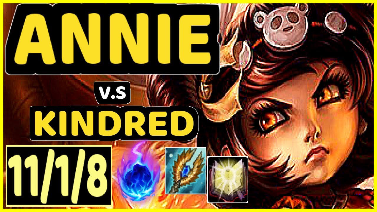 ANNIE BOT (ANNIE) vs KINDRED - 11/1/8 KDA MID GAMEPLAY - NA Ranked GRANDMASTER