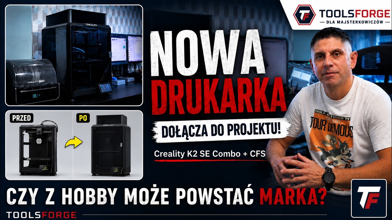 Czy z hobby może powstać marka? | Nowa drukarka dołącza do projektu! Creality K2 SE Combo + Obudowa!