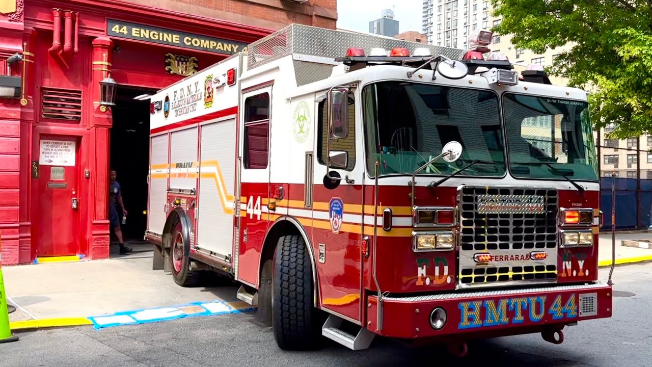🌟RARE CATCH 🌟 FDNY Engine 44 & Hazmat Tech Unit 44 Responding to a Lithium Ion Battery Fire
