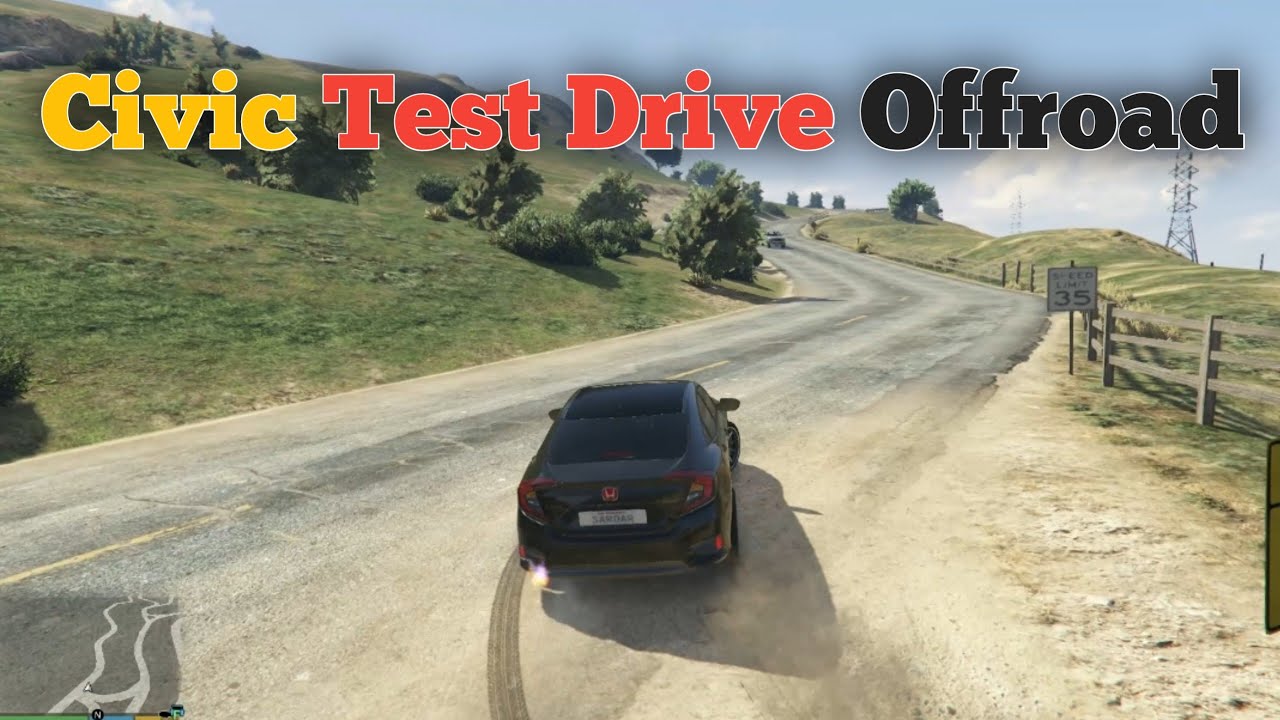 Honda Civic 2022 Test Drive | realistic gameplay offroad | civic offroad