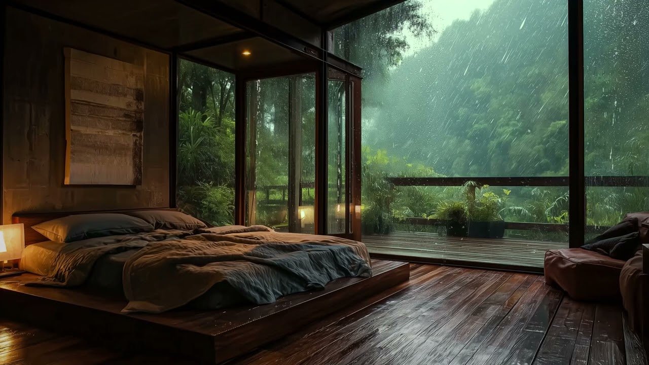 Dreamlike Piano and Rain Ambience for Bedtime Relax and Deep Sleep