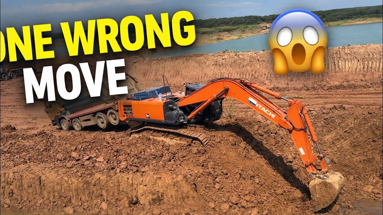 One Wrong Move and This Excavator Was DONE 😱