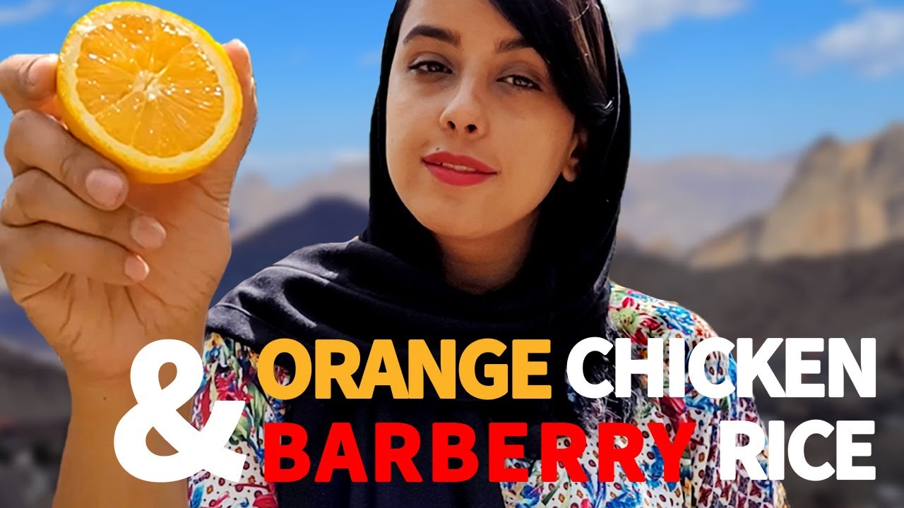 Iranian version of orange chicken with Barberry rice & Saffron