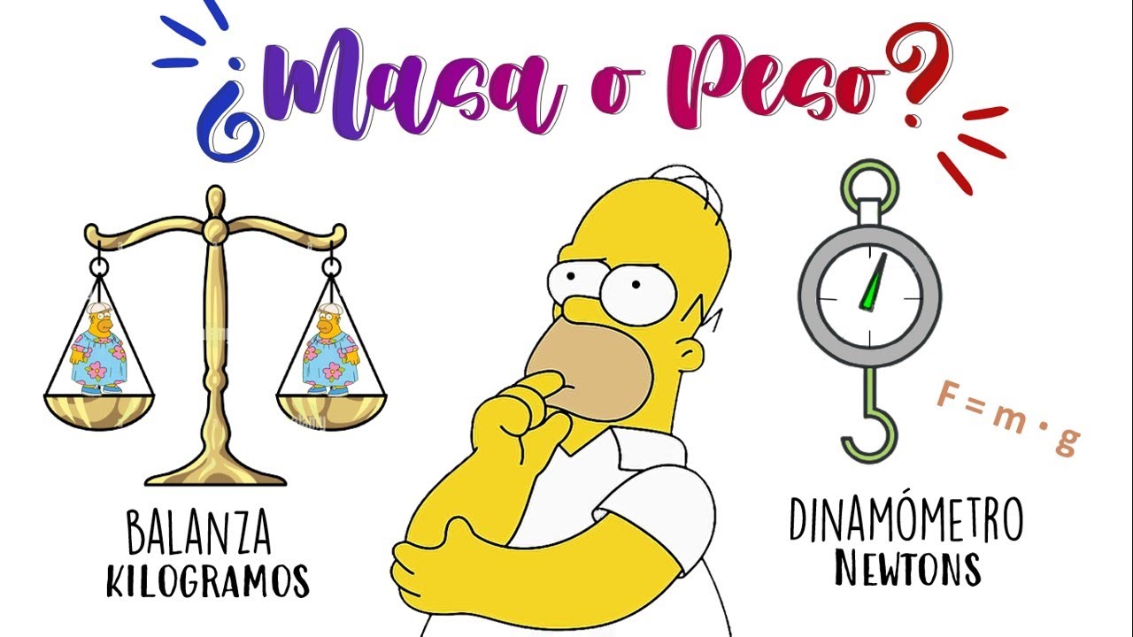 Diferencias entre MASA y PESO 🧐⚖