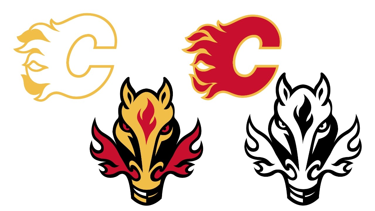 Calgary Flames Logo SVG | NHL Hockey Team Vector Cricut Silhouette