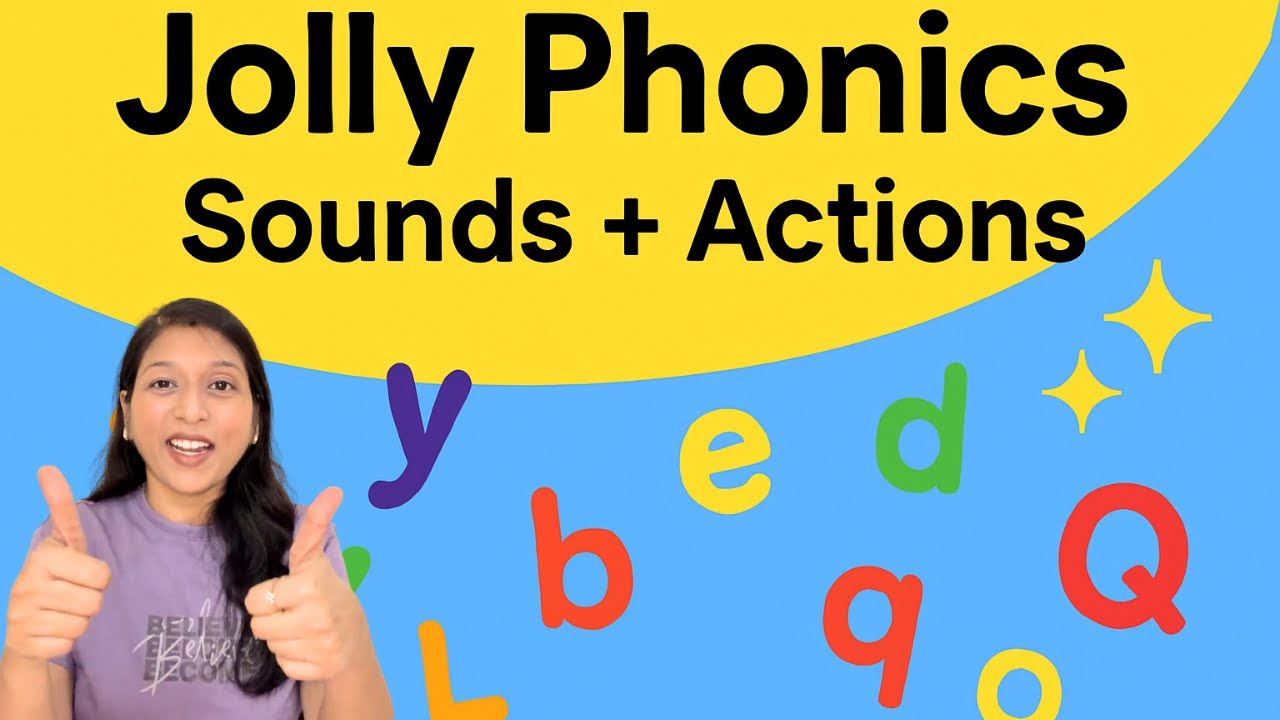 Jolly Phonics (Group 1): All Sounds & Actions – Fun Phonics for Kids