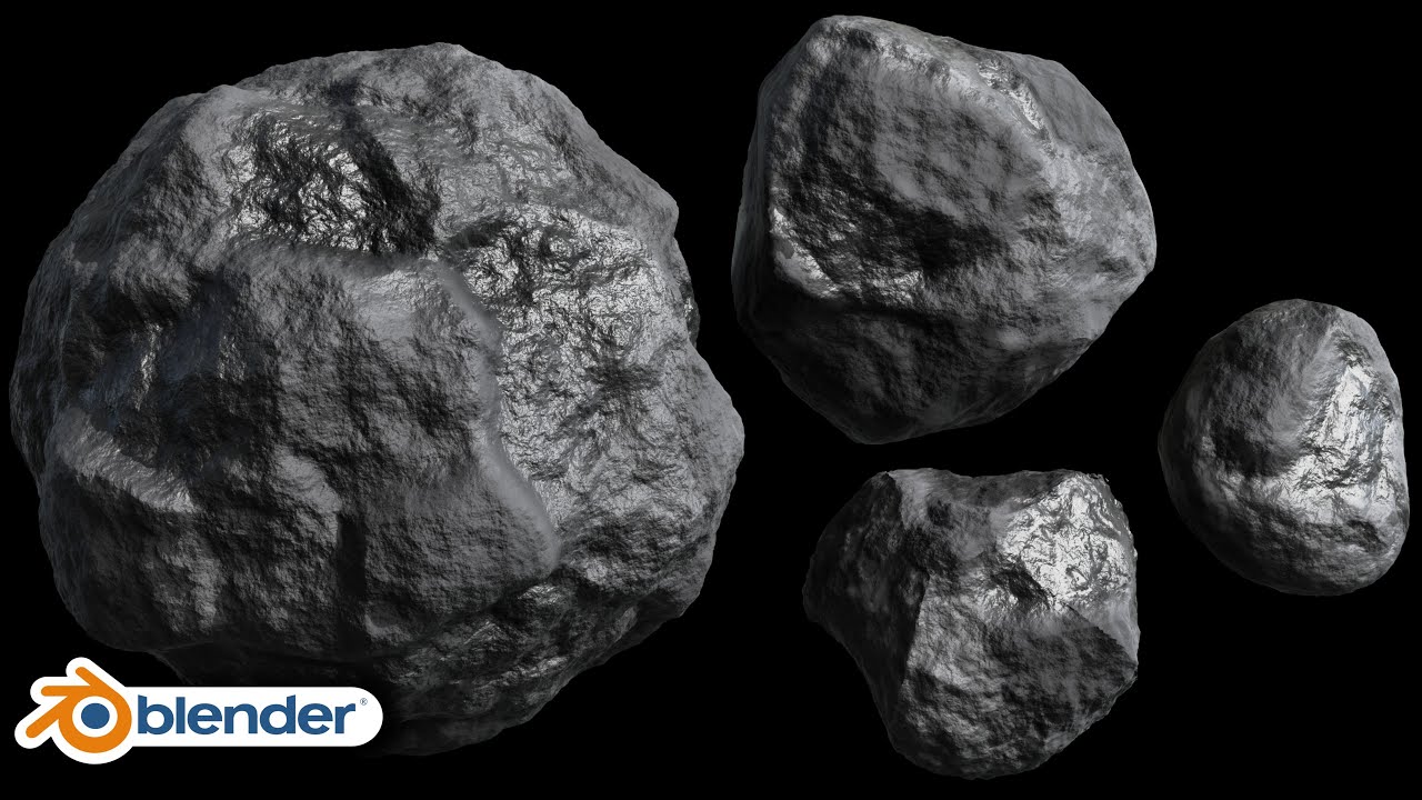 Procedural Coal Material (Blender Tutorial)