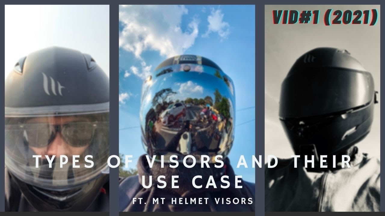Types of Visors and their Use Case ft. MT Helmet Visors