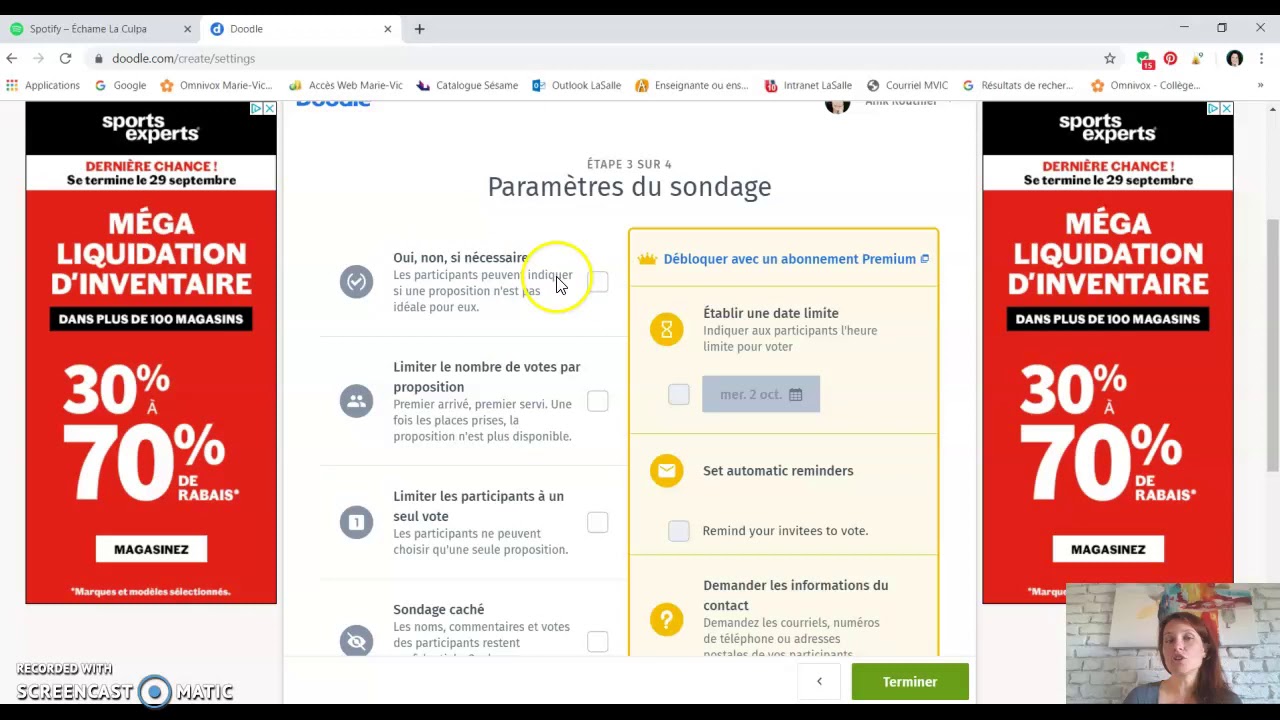 Doodle en service de garde