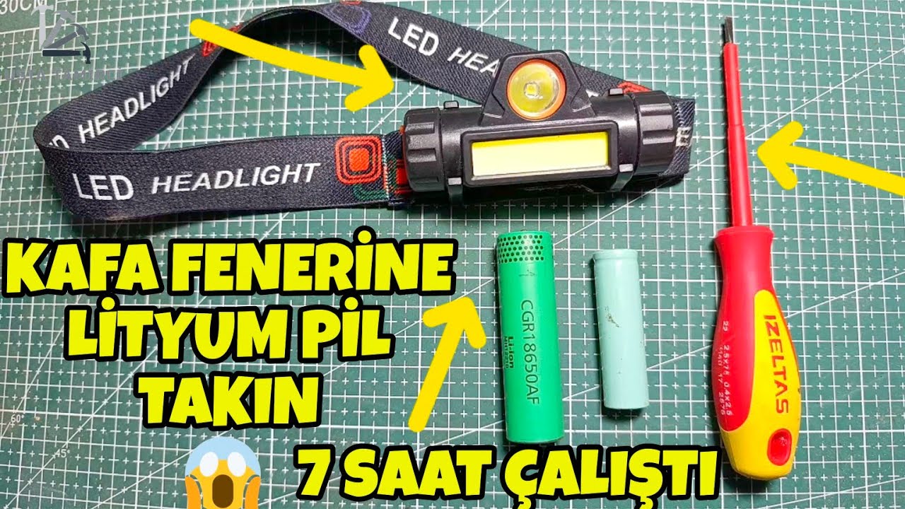 Kafa Feneri Lityum Pil Değişimi