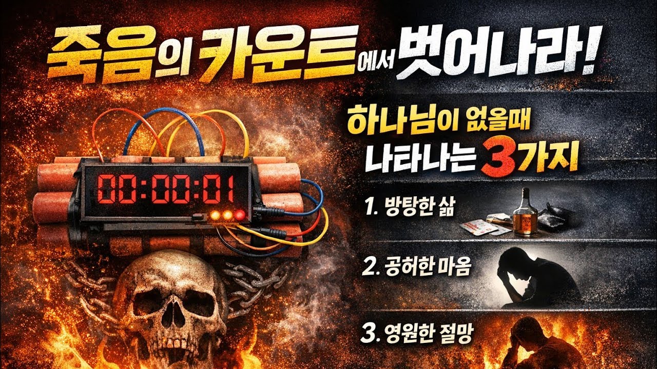 죽음의 카운트에서 벗어나라. 하나님이 없을때 나타나는 3가지. 모임교회 새벽예배 2.20 로마서 6:1-11