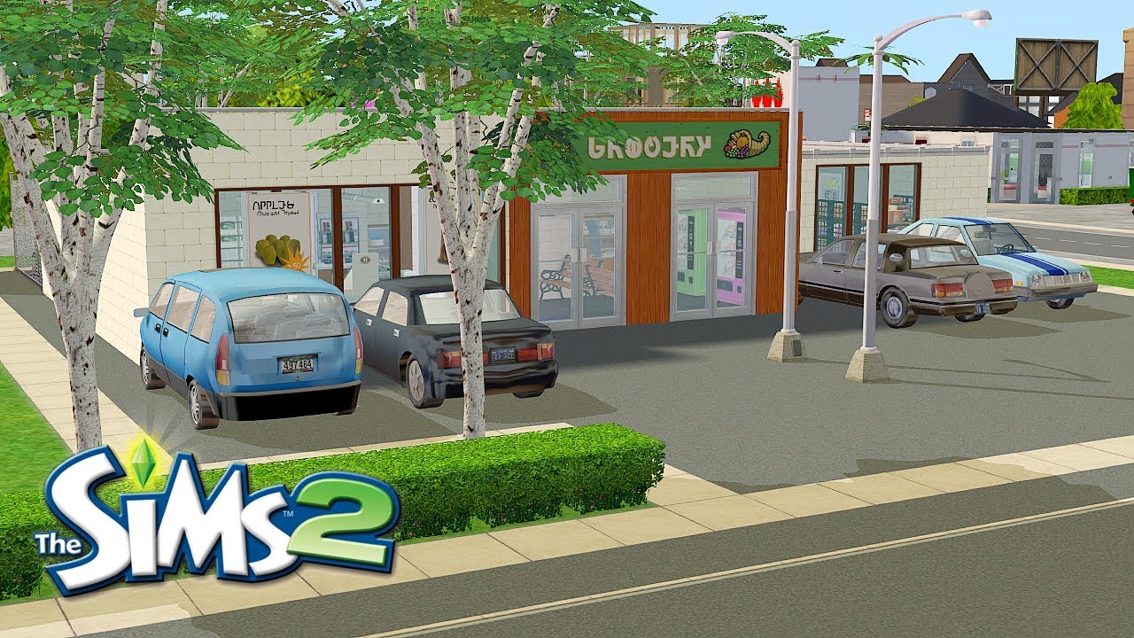 Продуктовый магазин в центре города 🛒 | The Sims 2 Скоростное строительство