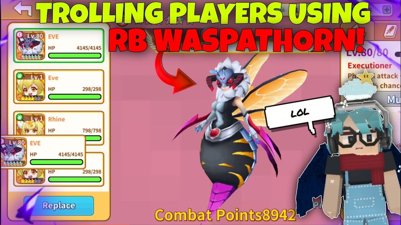 TROLLING PLAYERS USING RAINBOW STAR WASPATHORN IN TRAINERS ARENA BLOCKMAN GO!! 😂🤑