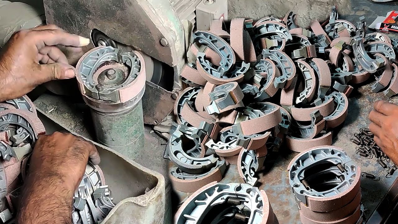 Complete Manufacturing Process of Motorcycle Brake Shoes